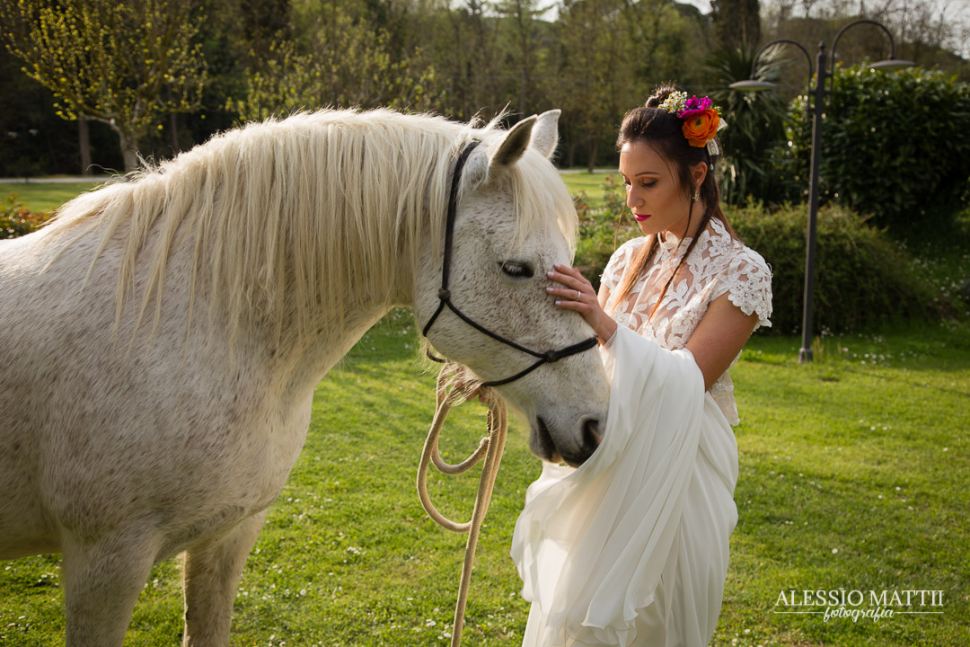 Cavallo matrimonio country in Toscana - Alessio Mattii Fotografo matrimonio toscana
